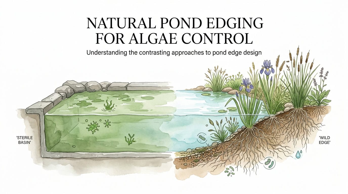 Natural Pond Edging For Algae Control