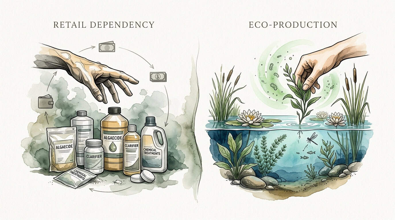 Producing Clean Pond Water Naturally
