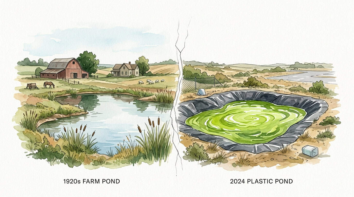 Why Modern Ponds Turn Green
