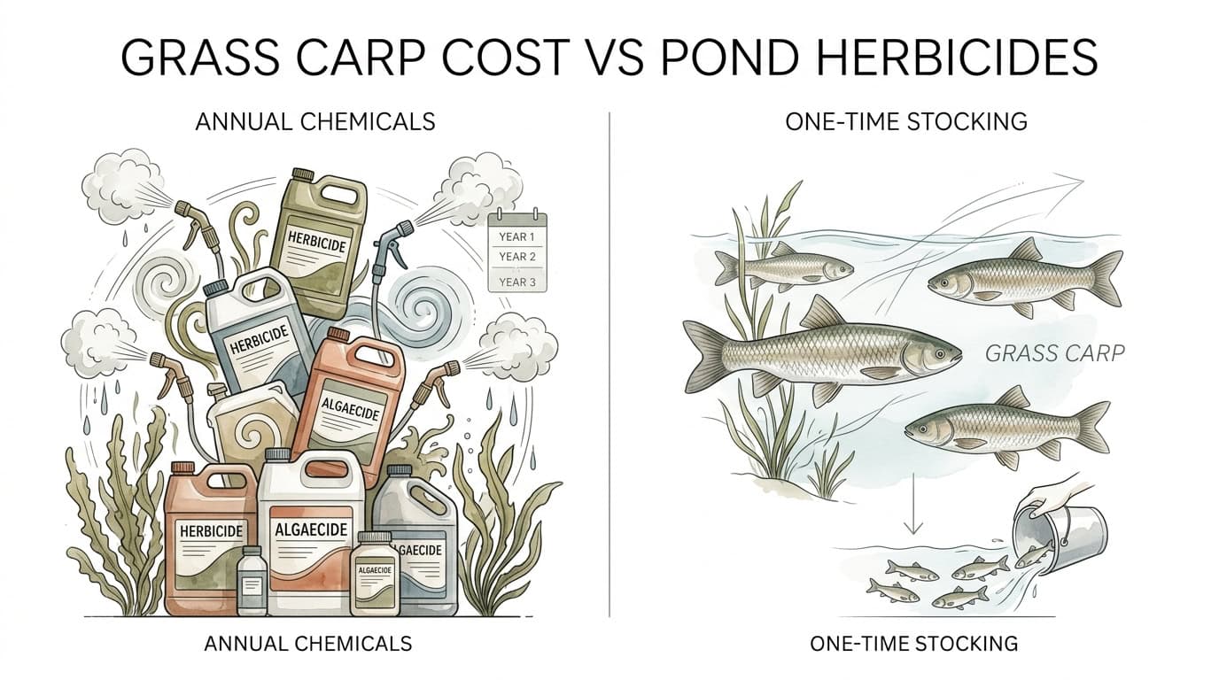 Grass Carp Cost Vs Pond Herbicides