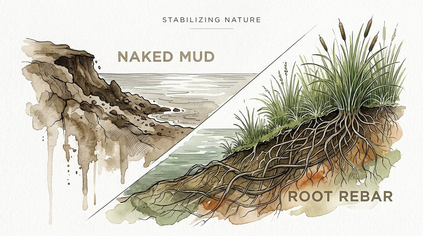 How To Stop Pond Bank Erosion Naturally