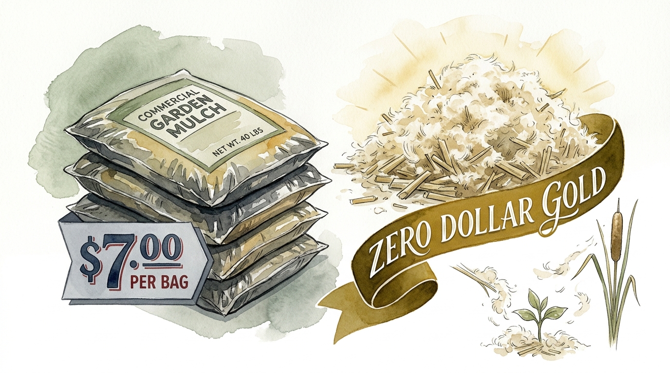 Using Cattails As Garden Mulch