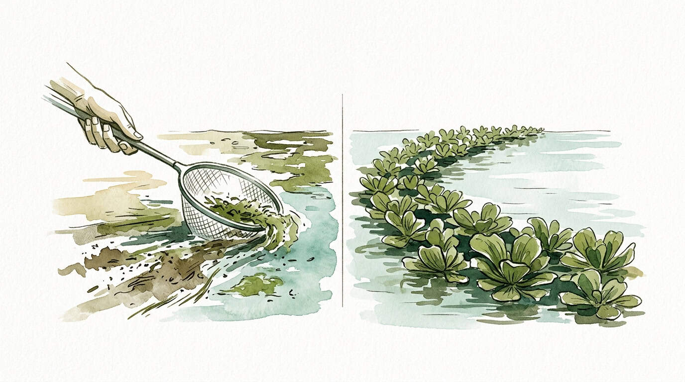 Using Plants To Clean Pond Surfaces