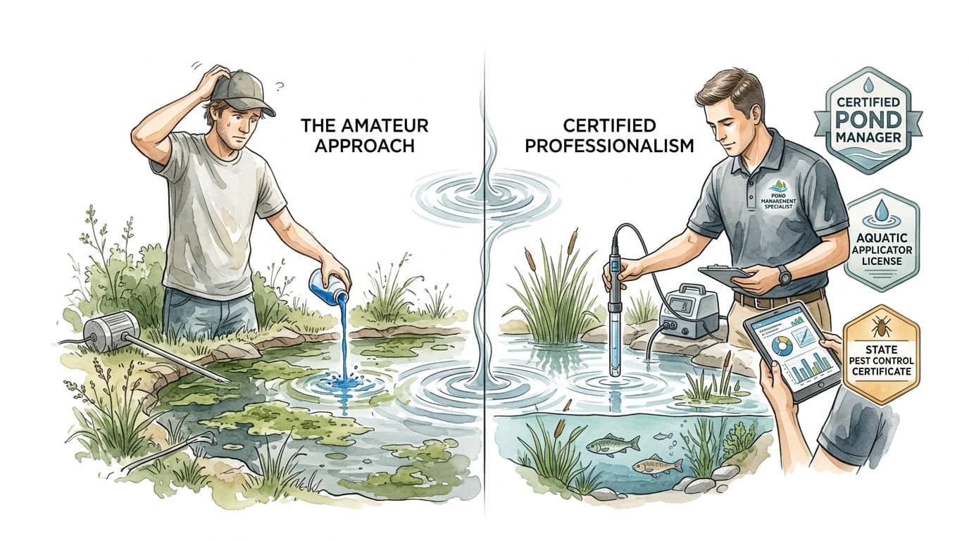 What Credentials And Certifications Should A Pond Management Company Have?