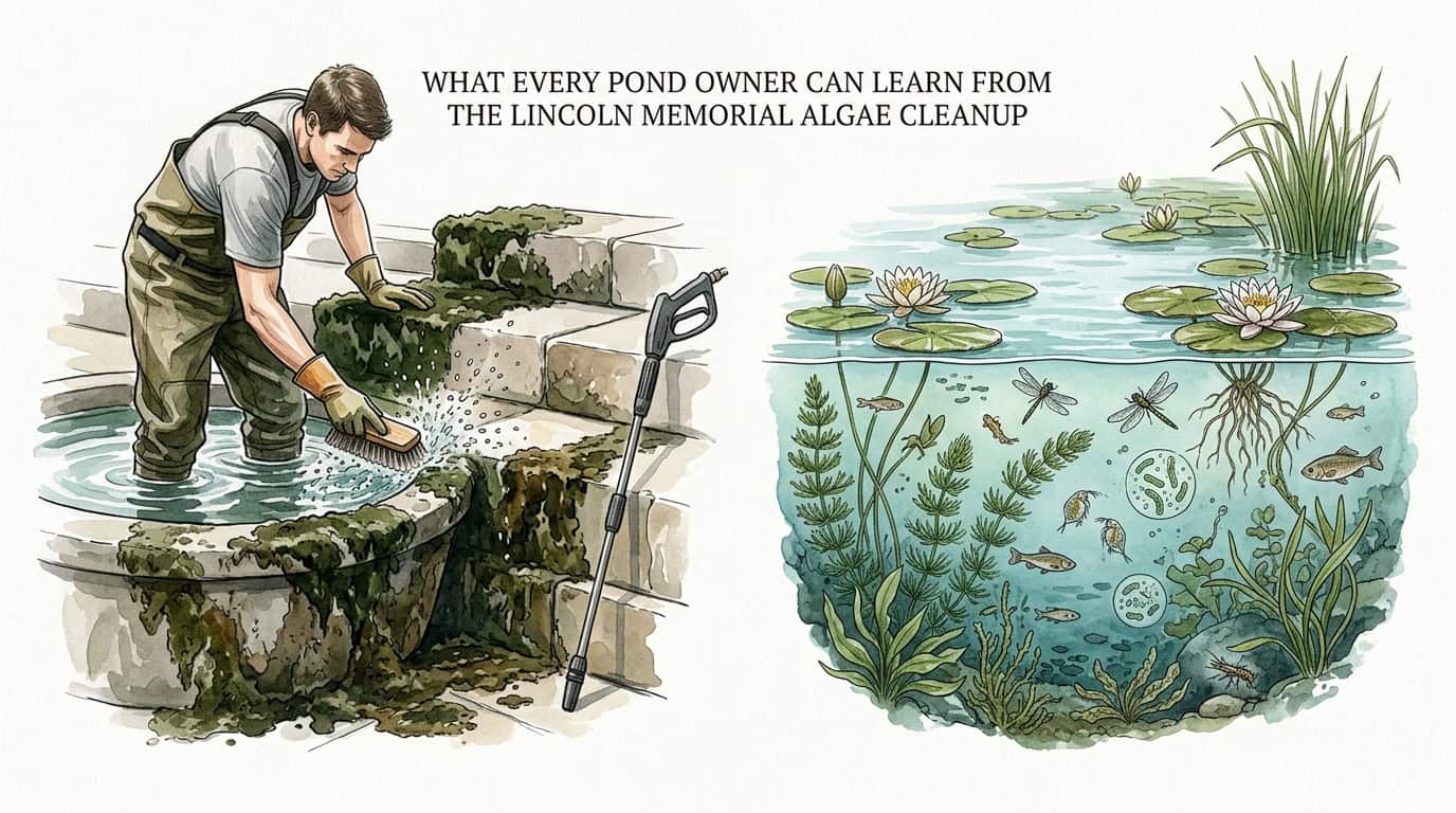 What Every Pond Owner Can Learn from the Lincoln Memorial Algae Cleanup
