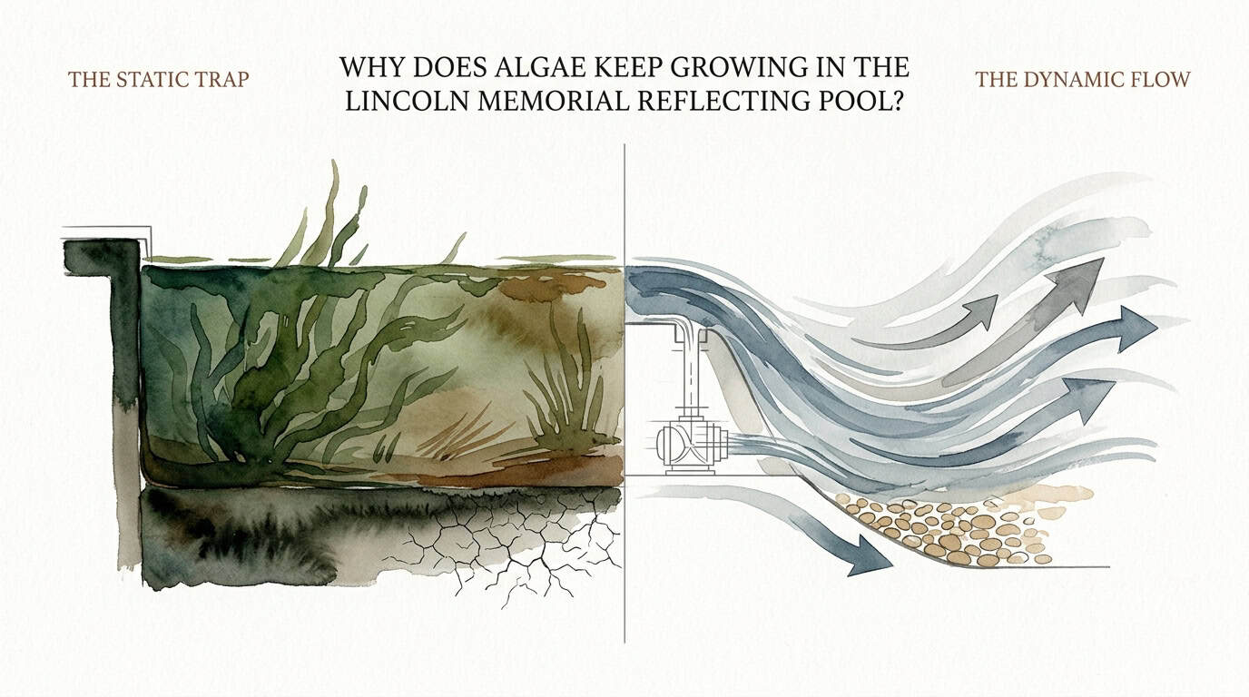 Why Does Algae Keep Growing in the Lincoln Memorial Reflecting Pool?