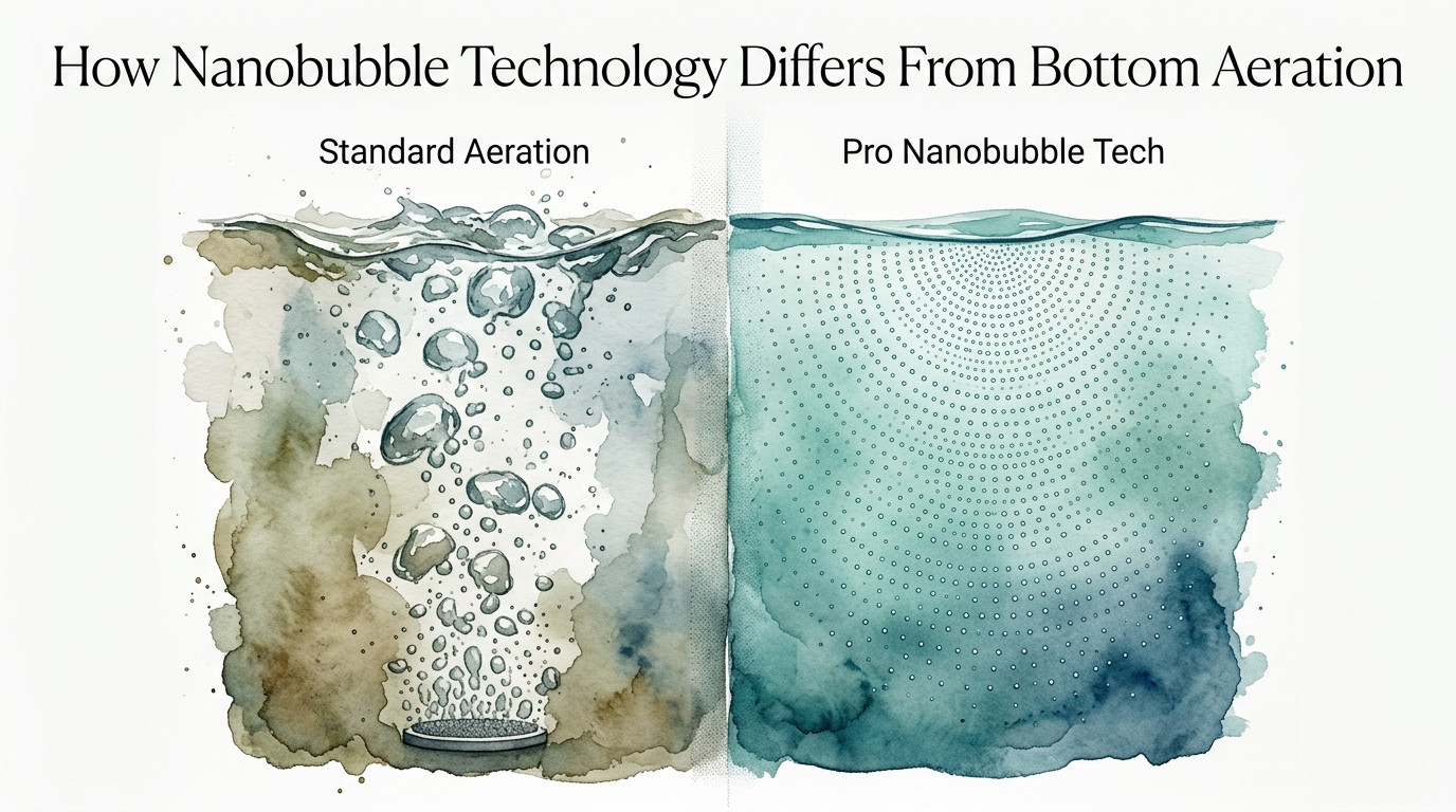 How Nanobubble Technology Differs From Bottom Aeration
