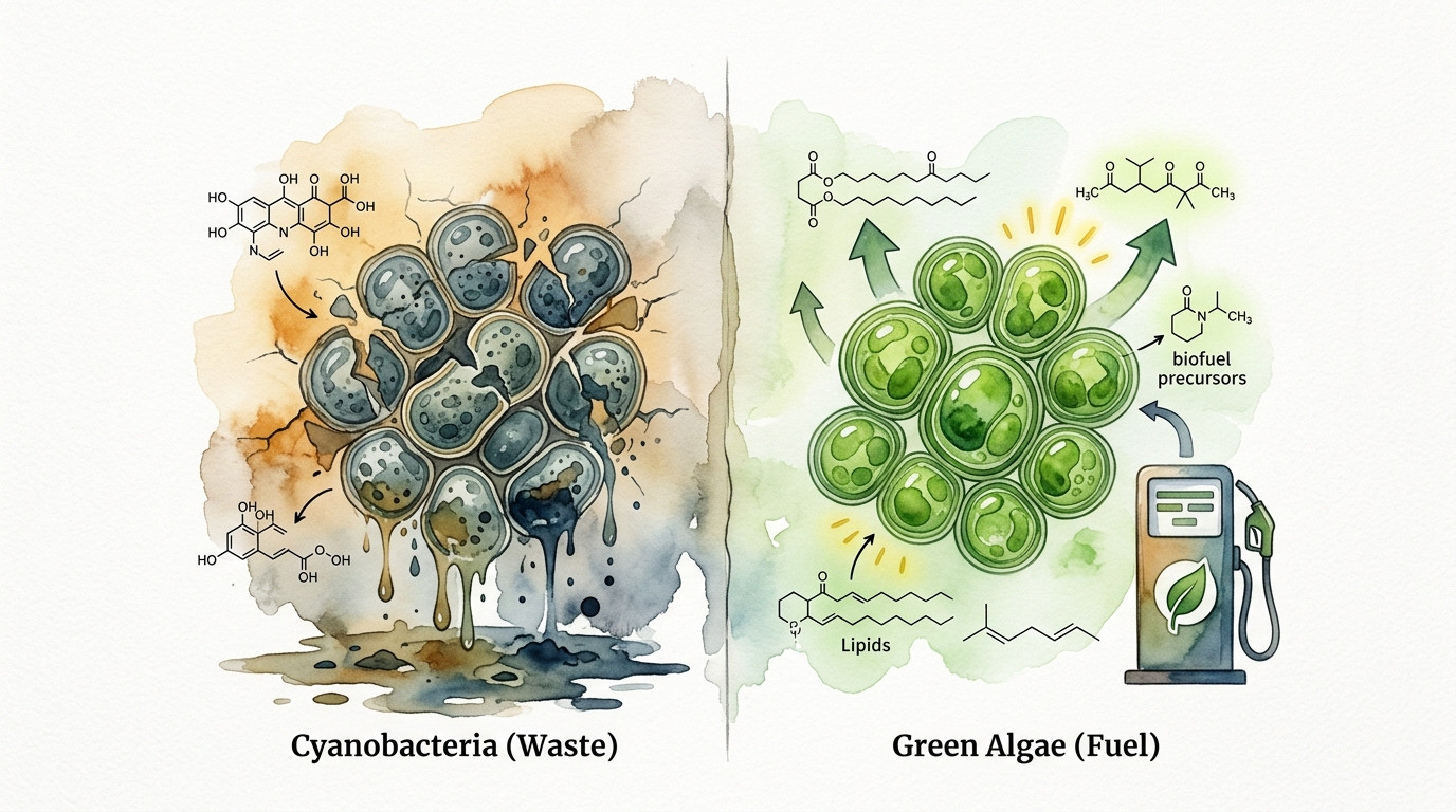 Why Cyanobacteria Behave Differently Than Green Algae