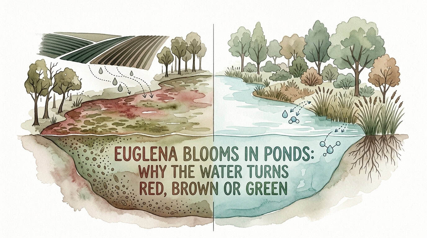 Euglena Blooms in Ponds: Why the Water Turns Red, Brown or Green