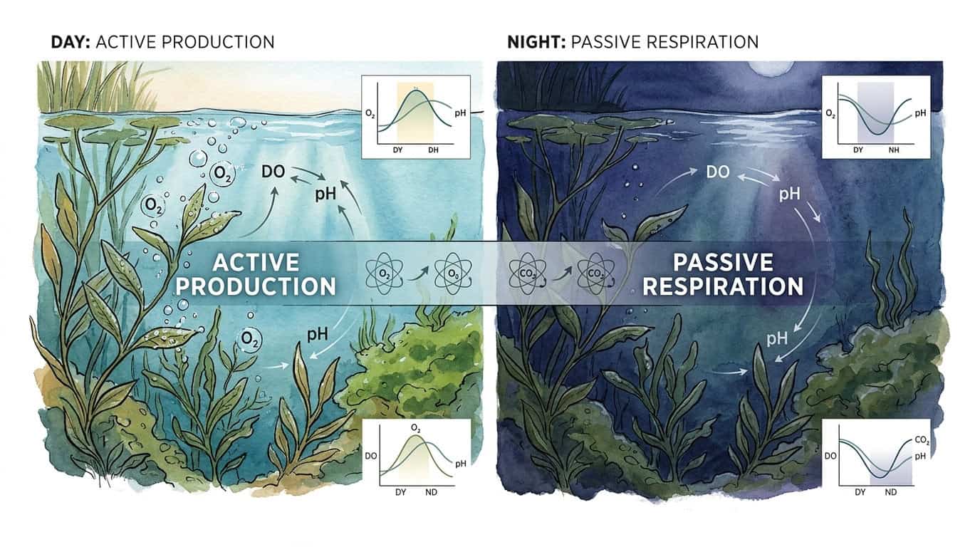 How Photosynthesis Changes Pond Water Chemistry Throughout the Day