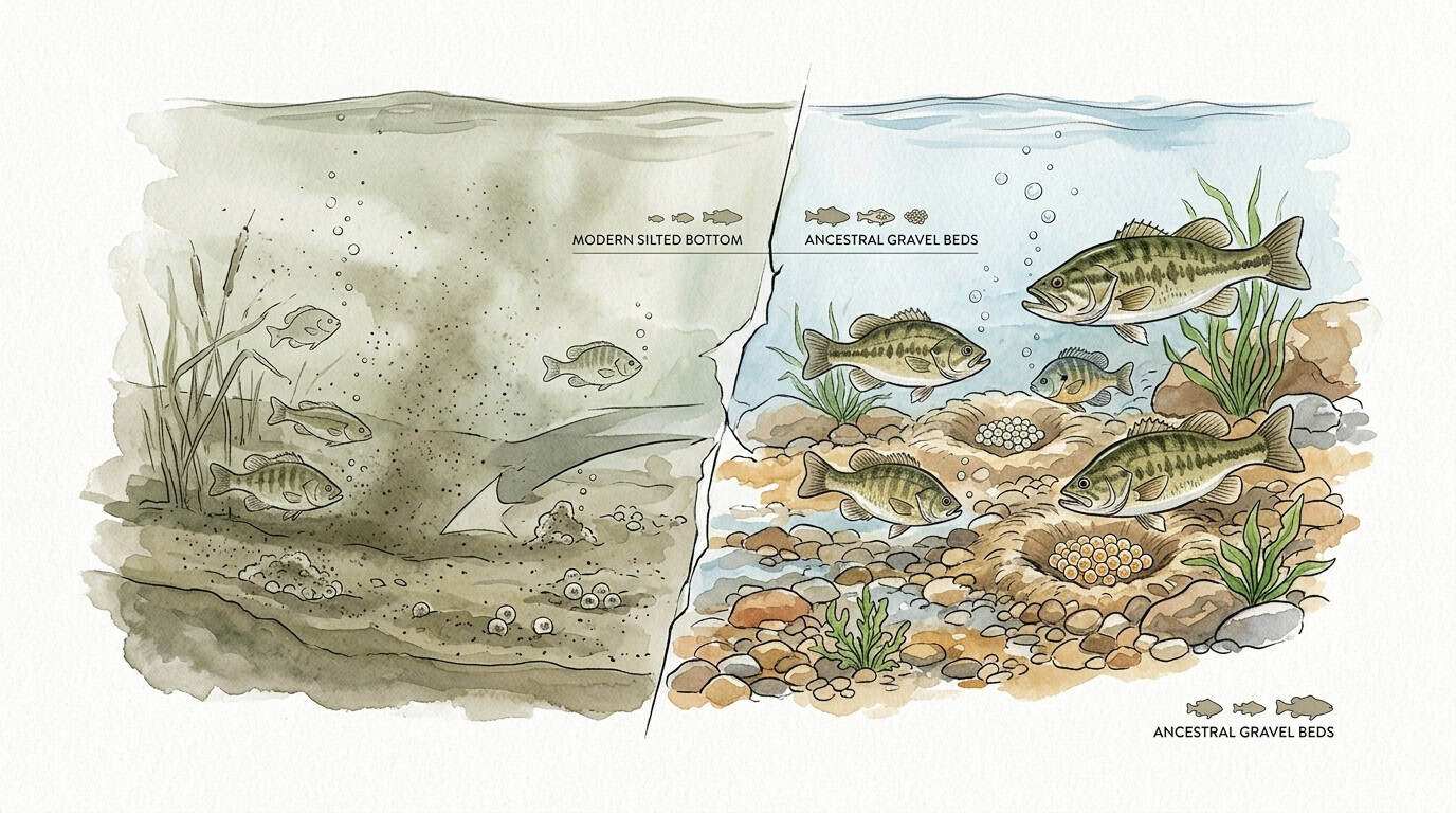 How Spawning Habitat Affects Bass and Bluegill Populations