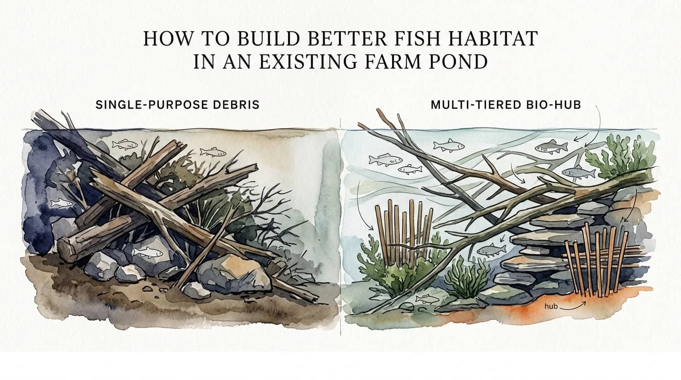 How to Build Better Fish Habitat in an Existing Farm Pond