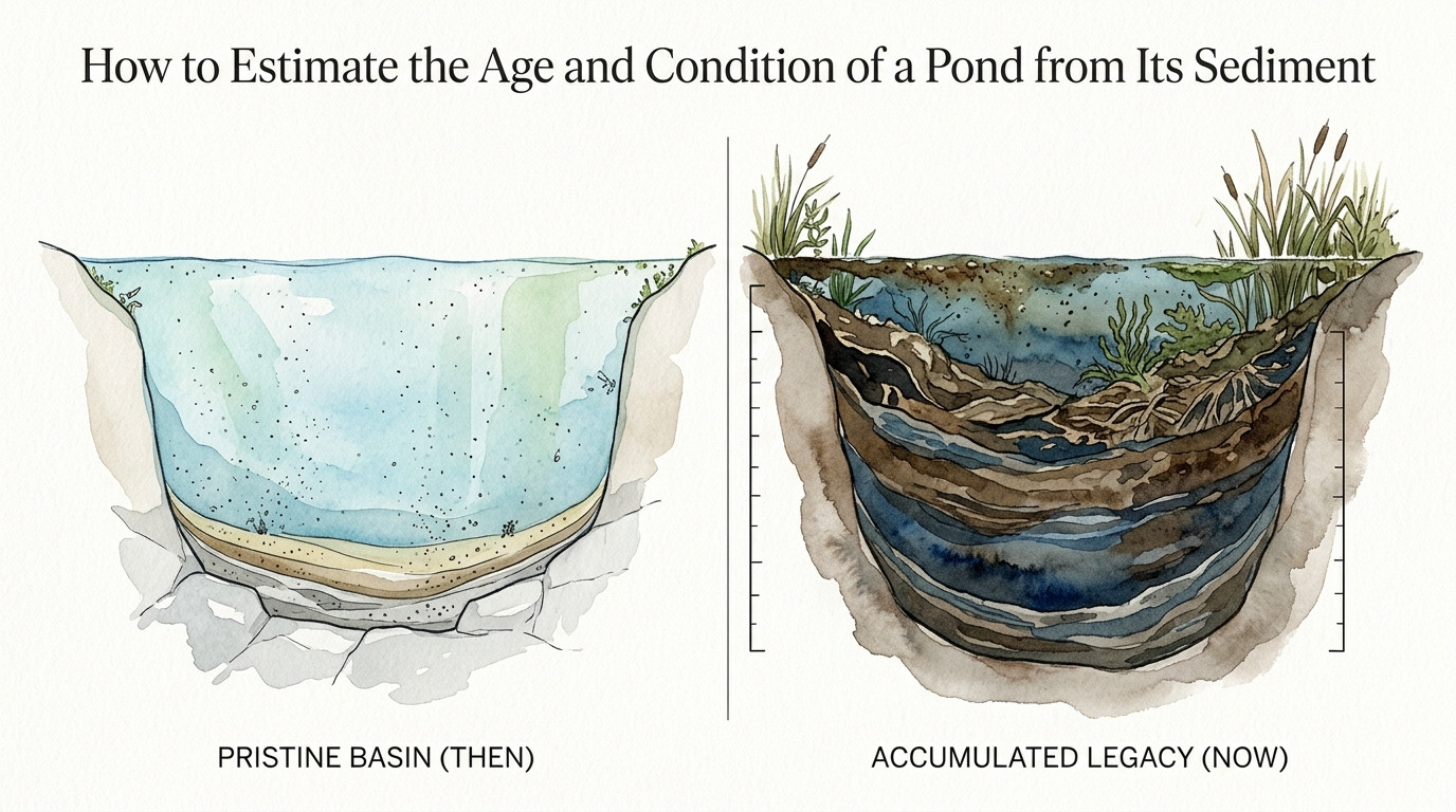 How to Estimate the Age and Condition of a Pond from Its Sediment