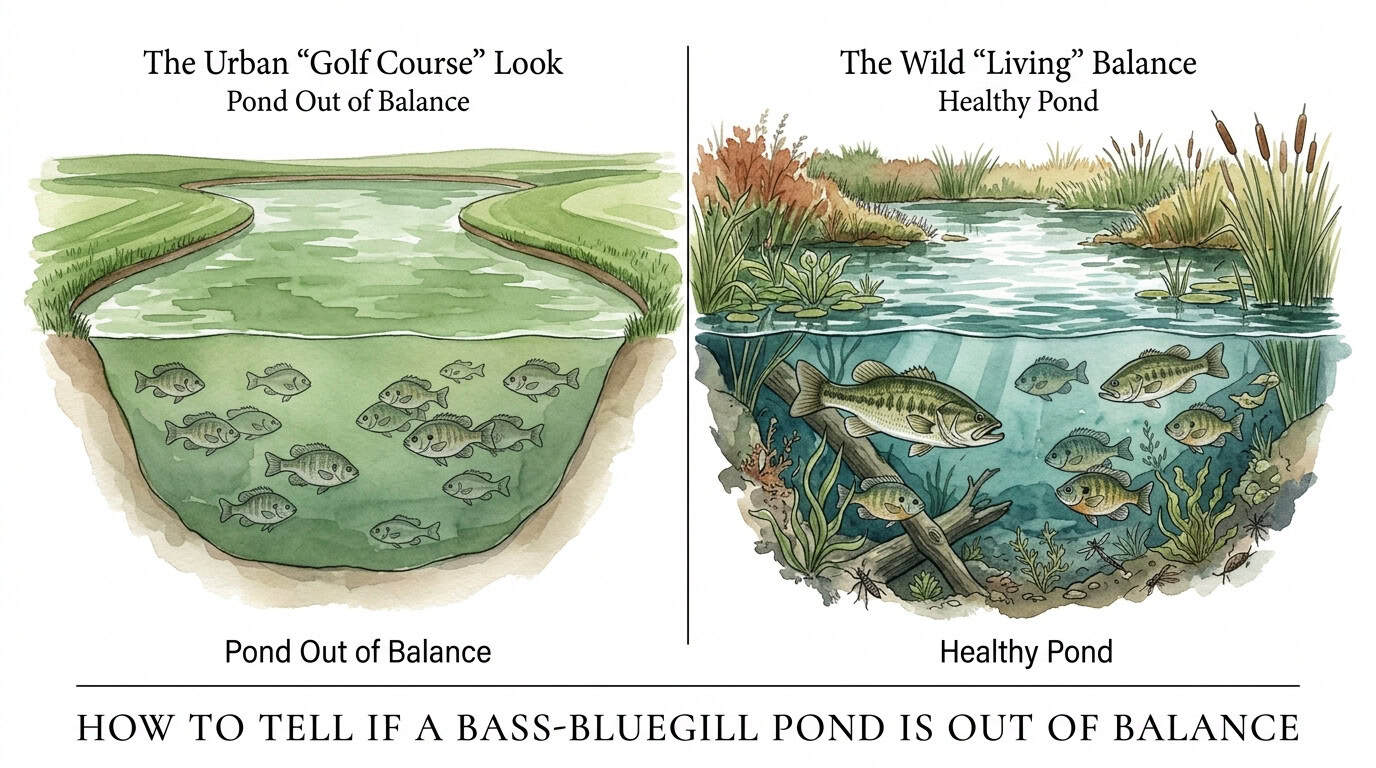 How to Tell If a Bass-Bluegill Pond Is Out of Balance