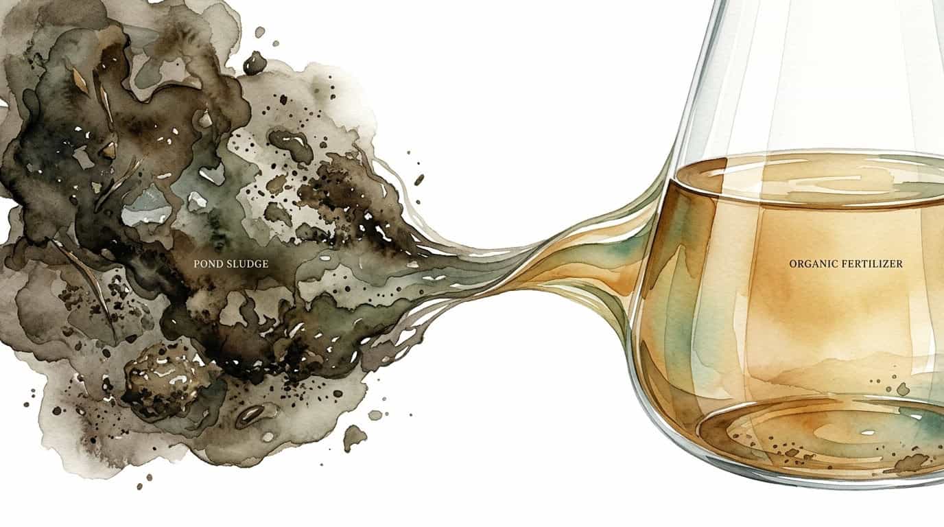 Turning Pond Sludge Into Organic Fertilizer