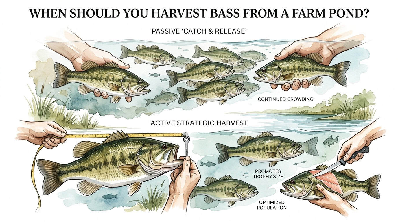 When Should You Harvest Bass from a Farm Pond?