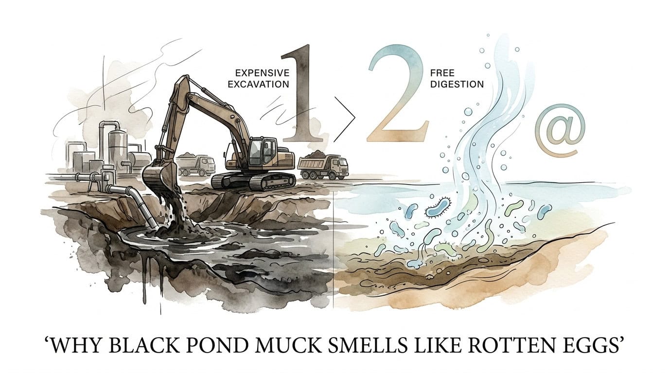 Why Black Pond Muck Smells Like Rotten Eggs