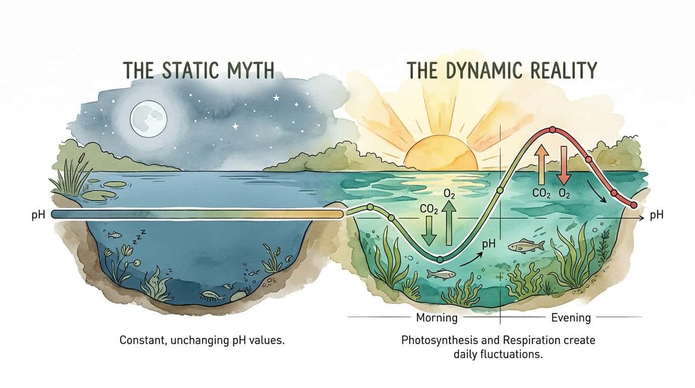Why Pond pH Changes Between Morning and Evening