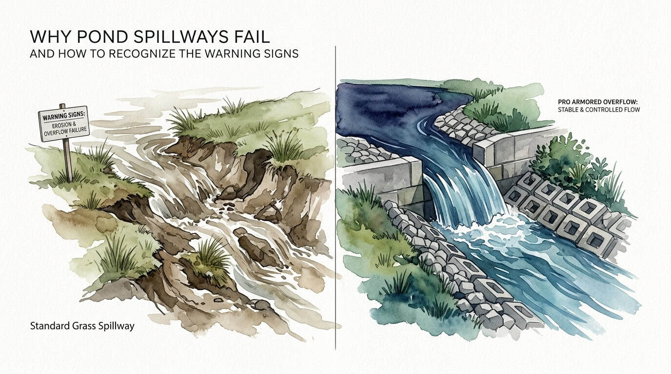 Why Pond Spillways Fail and How to Recognize the Warning Signs